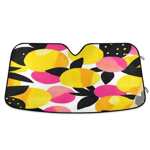 ALAZA Leaves Artistic Windshield Sun Shade Car Foldable Visor Block UV Rays Protector 55"x27.6"