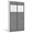 Transparent Gray-Insulated Curtain Fits Door 36''x82'', variant on Transparent Gray Insulated Curtain Fits Door 36''x82'' Thermal Oxford Fabric