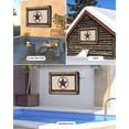 thumbnail image 4 of Country Star Outdoor TV Cover 70 to 75 inch Farmhouse Texas Star Vintage Wood Grain Waterproof Dustproof TV Covers for Outside with Zipper Remote Control Pocket Flat Screen Protectors, 4 of 7