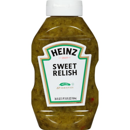 (2 Pack) Heinz Sweet Relish, 2 - 26 fl oz Bottles