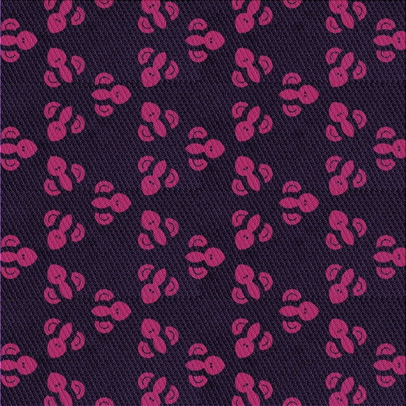 Ahgly Company Machine Washable Indoor Square Transitional Dark Magenta Purple Area Rugs, 5' Square