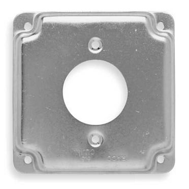 Electrical Box Cover, 20A Receptacle, 1/2"