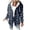 Blue, variant on Sherpa Lined Plaid Hooded Shacket for Women, Button Front Relaxed Fit, Vintage Fall Winter Casual Outerwear, 1 Piece, S-3XL, Plus Size Friendly