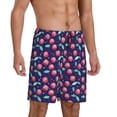 thumbnail image 2 of Fotbe Cool Mirror Cherries Pajama Shorts for Men, Men's Pajama Bottoms, Sleepwear,Short Pajama Pants-Large, 2 of 9
