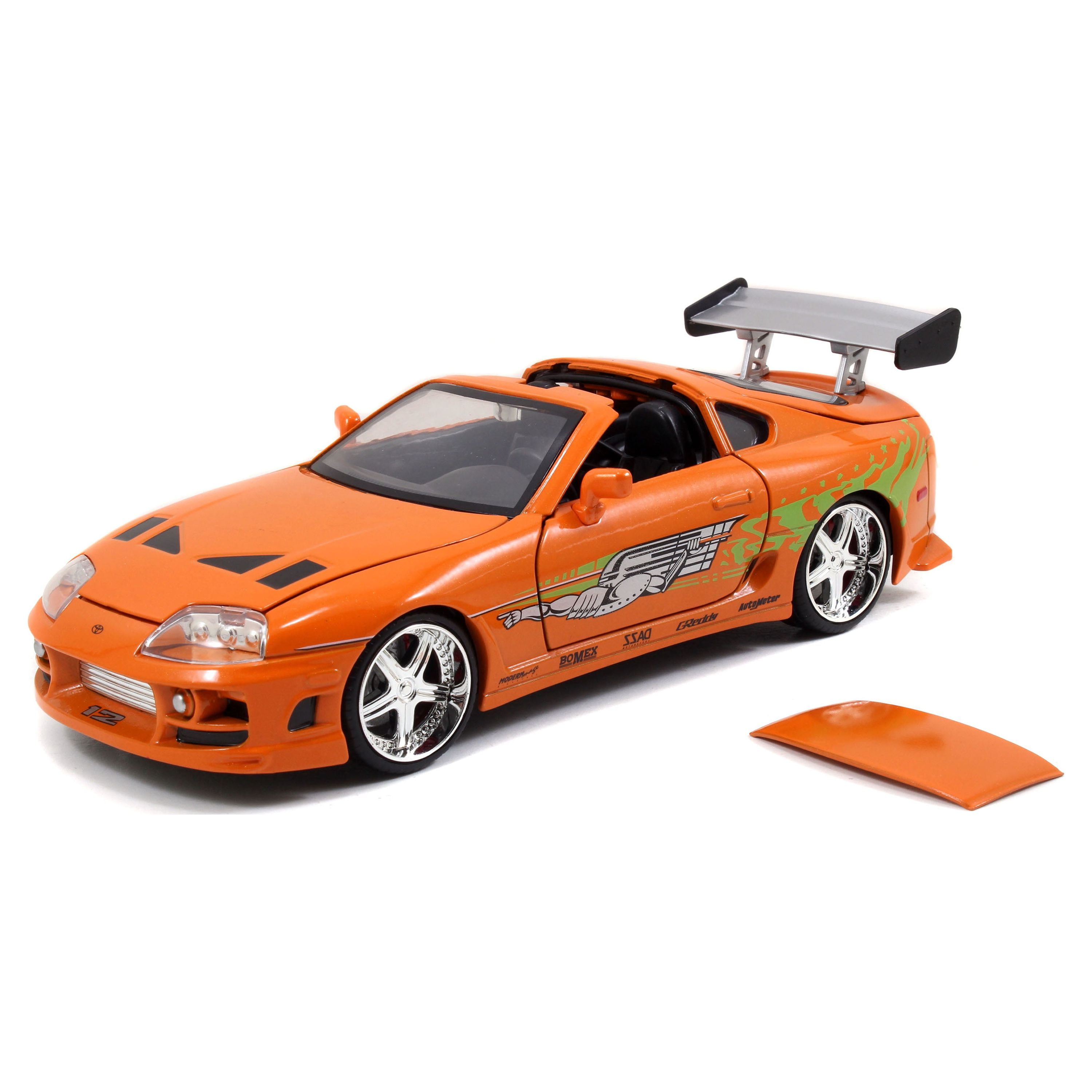  Jada Toys Fast & Furious Brian & Toyota Supra, 1:24 Scale Build  n' Collect Die-Cast Model Kit with 2.75 Die-Cast Figure , Orange : Arts,  Crafts & Sewing