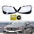 thumbnail image 3 of For 2017-2020 Mercedes E Class W213 Left & Right Headlamp Headlight Lens Cover, 3 of 12