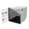 thumbnail image 3 of Sheep Dog Crate Cover, Animals Illustration Repetitive Simplistic Pattern, Easy to Use Pet Kennel Cover Small Dogs Puppies Kittens, 7 Sizes, Ceil Blue Off White, by Ambesonne, 3 of 6