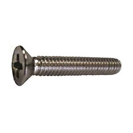 

770 6-32 x 1 in. Flat Head Machine Screw Stainless Steel - Pack of 6