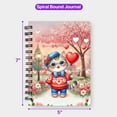 thumbnail image 5 of Happy Valentine’s Day Adorable British Shorthair Kitten Holding Heart Balloon Spiral Bound Journal Cat Lover Kitten Owner Gifts 5x7in Spiral Notebook - 00030, 5 of 5