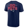 thumbnail image 3 of Men's Profile  Navy New England Patriots Big & Tall Two-Sided T-Shirt, 3 of 3
