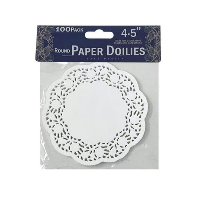 Kole Imports GE924-48 Rond Papier Napperons&44; 100 Pièce - Pack de 48