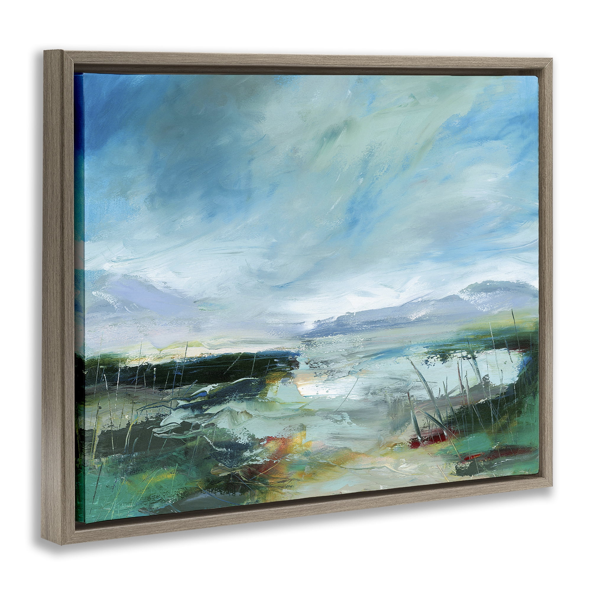 Stupell Industries Days By The Loch Brown Framed Floater Canvas Wall Art, design by Lesley Birch