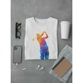 thumbnail image 3 of Golf Player Waterpainted T-Shirt Men -Image by Shutterstock, Male Small, 3 of 4
