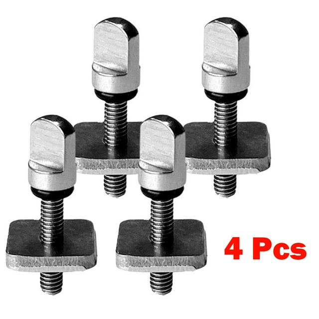 GLFILL 3/4/6pcs Stainless Steel Fin Screws No Tool Surfboard Fin Screws Paddle Board Fin Replacement For Paddleboard Longboard Surfing 4pc