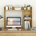 thumbnail image 4 of Costway Desk Bookshelf Desktop Storage Shelf for Monitors up to 27" with Anti-tip Kits Beige, 4 of 10