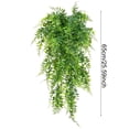 thumbnail image 3 of Artificial Hanging Potted Plants, Cascading Fake Vines for Indoor Outdoor Decor, Wall Shelf Bathroom Greenery, Low Maintenance Home Accent, Green Plant *1, 3 of 4