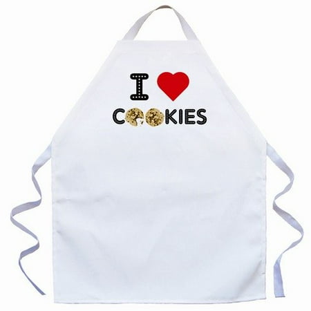 Attitude Aprons by L.A. Imprints I Love Cookies Apron in Natural