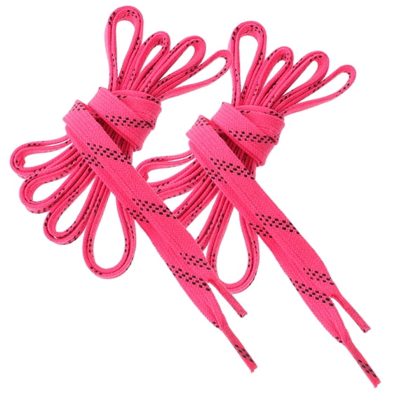 FUEENIRVA 1 Pair of Ice Skate Laces with Water Resistant Treatment for Skating Accessories Rosy
