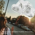 thumbnail image 5 of 10pcs 10" Heart Aluminum Foil Balloons Party Wedding Birthday Decor (Silver), 5 of 6