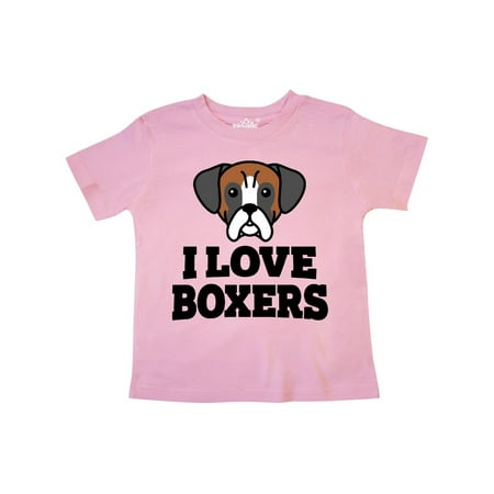 

Inktastic I Love Boxers Gift Toddler Boy or Toddler Girl T-Shirt