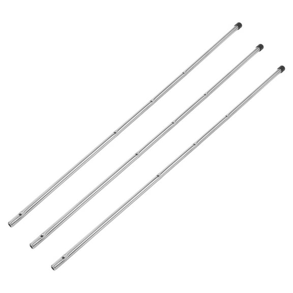 Raindrops 3Pcs Metal Foosball Table Rods Replacement Poles Compatible with Various Table Soccer Models