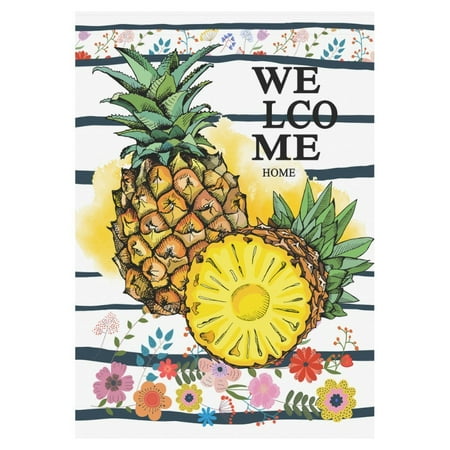 Pineapple Welcome House - MYPOP Tropical Pineapple Welcome Garden Flag House Banner 28 x 40 inch