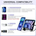 thumbnail image 2 of Wireless Charger, Charging Station, 5 in 1 Phone and Watch Charger for iPhone 17 16 15 14 13 12, Wireless Charger Station for AirPods 4 3 2, for Apple Watch, for iPad, White, 2 of 11