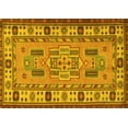 thumbnail image 1 of Ahgly Company Machine Washable Indoor Rectangle Oriental Yellow Traditional Area Rugs, 3' x 5', 1 of 4