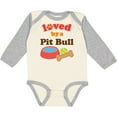 thumbnail image 3 of Inktastic Pit Bull Loved By A (Dog Breed) Boys or Girls Long Sleeve Baby Bodysuit, 3 of 5