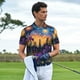 thumbnail image 3 of Balery Cosmic Irises At Twilight Camisa Polo de Hombre con Estampado, de Manga Corta y Tejido Medio, Camisa Tipo Golf Polo-4X-Large, 3 of 6