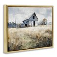 thumbnail image 2 of Stupell Industries Farmhouse Old Blue Barn in Farmland Gold Floating Frame Canvas Art, 31 x 25, by Franklyn Gregory, 2 of 8