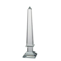 CC Home Furnishings Medium Lucent Obelisk Accent - 16" - Clear