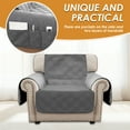 thumbnail image 5 of Dznils Reversible Recliner Chair Cover Furniture Chair Slipcover with Side Pockets, Gray, 5 of 11