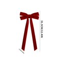 thumbnail image 2 of Velvet Bows with Long Tails, 10-Pack 12.4 Inches, Burgundy, for Christmas Tree and Front Door Decoration, 2 of 8