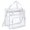 White, variant on Clear Bag for Stadium Events, Clear Backpack, Clear Purse, Clear Tote Bag, Transparent Crossbody Stadium Bag With Storage Compartment for Work Sports Gym Travel