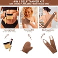 thumbnail image 2 of Juego de guantes de bronceado ANSPHIE 4 en 1 de terciopelo de lujo con cepillos, 2 of 7
