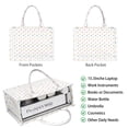thumbnail image 2 of Large Capacity Tote Bag,Mini Unicorn Pattern Handbag Fashion Luxury Tote Bag,15.7"x13"x 5.1" Inches,Laptop Compatible, 2 of 6