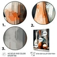 thumbnail image 3 of Designart "Orange And Green Soulful Ceramic Vase III" Boho Pottery Wall Art Living Room, 3 of 5