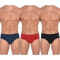 thumbnail image 1 of Memphis Blues Men's Low Rise Brief For Men In Navy Red And Black, 1 of 2