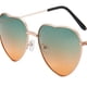 thumbnail image 3 of Gafas De Sol Con Forma De Corazón A La Moda Para Mujer, Gafas De Sol Con Montura Metálica Reflectante De Metal Para Mujer Serendint VI005399-00, 3 of 5