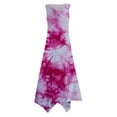 thumbnail image 4 of Summer Dresses For Women 2024 Casual Summer Tie Dye Printed Sleeveless Handkerchief Hem Maxi Tank Top With Pockets Beach Dress, 4 of 4