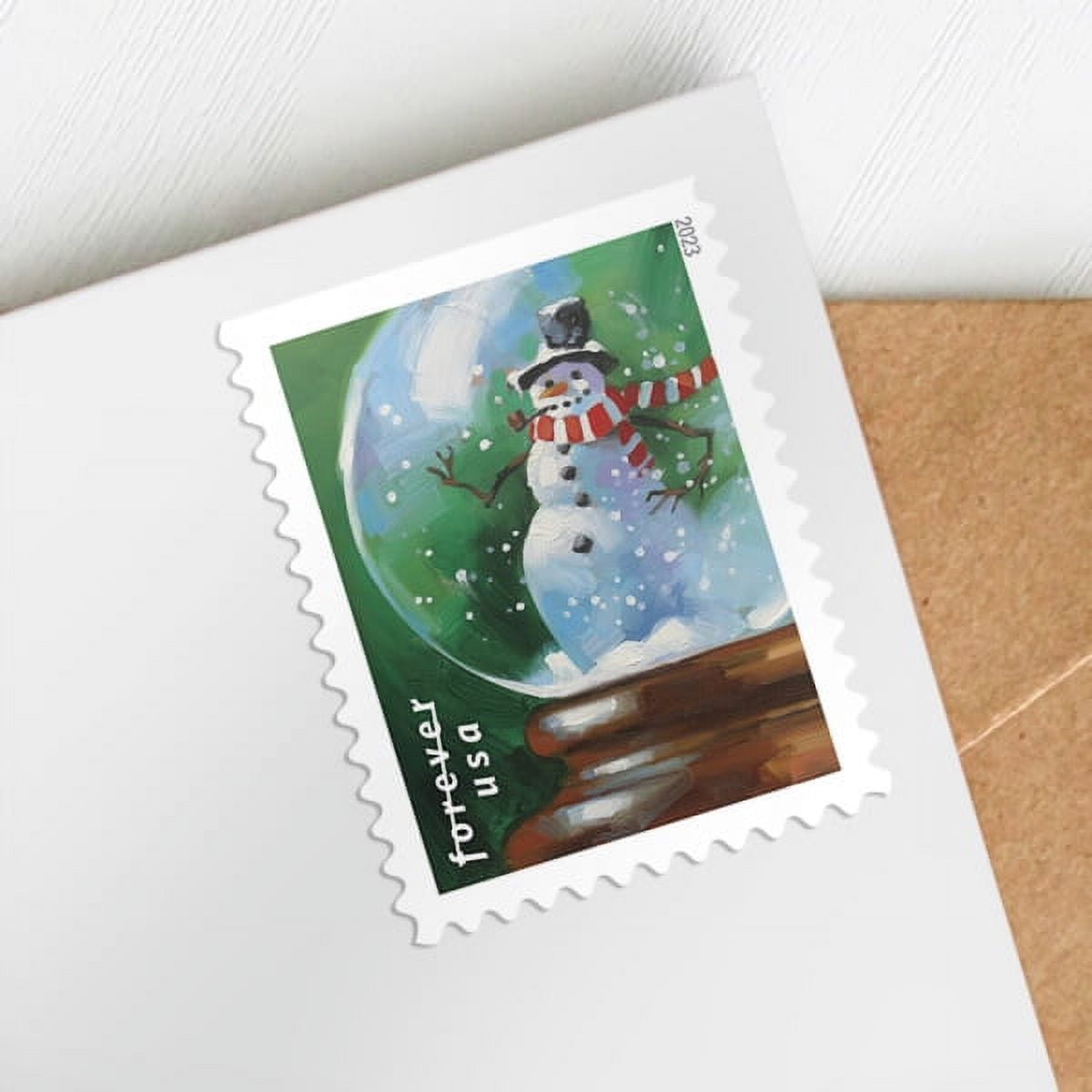 Snowy Beauty USPS Forever Postage Stamp 1 Book of 20 US First Class Postal  Holiday Snow Flower Winter Wedding Celebration Christmas Tradition (20  Stamps) 