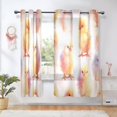 thumbnail image 6 of 2 Panels Set Blackout Curtains Thermal Insulated Sun Protection Room Darkening Drapes for Bedroom Cute Baby Chicks, 6 of 7