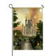 thumbnail image 1 of Bandera de jardín ABPHQTO castillo en un jardín encantado 70x100 cm, 1 of 1