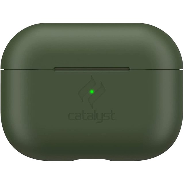 Slim Case for AirPods Pro by AmPm - Skin for Apple AirPods Pro Charging Case, Interchangeable Colors, Protective Cover Soft Skin, Compatible Wireless Charging - Army Green