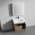 thumbnail image 3 of Blossom Turin 30" Vanity with Acrylic Sink | Classic Oak | All-Wood Freestanding Cabinet | Modern Design, 3 of 5