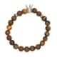 thumbnail image 1 of Hombres Mujeres 8mm Piedra de Elástica piedra de natural Yoga Brazalete Corona de plata, 1 of 9