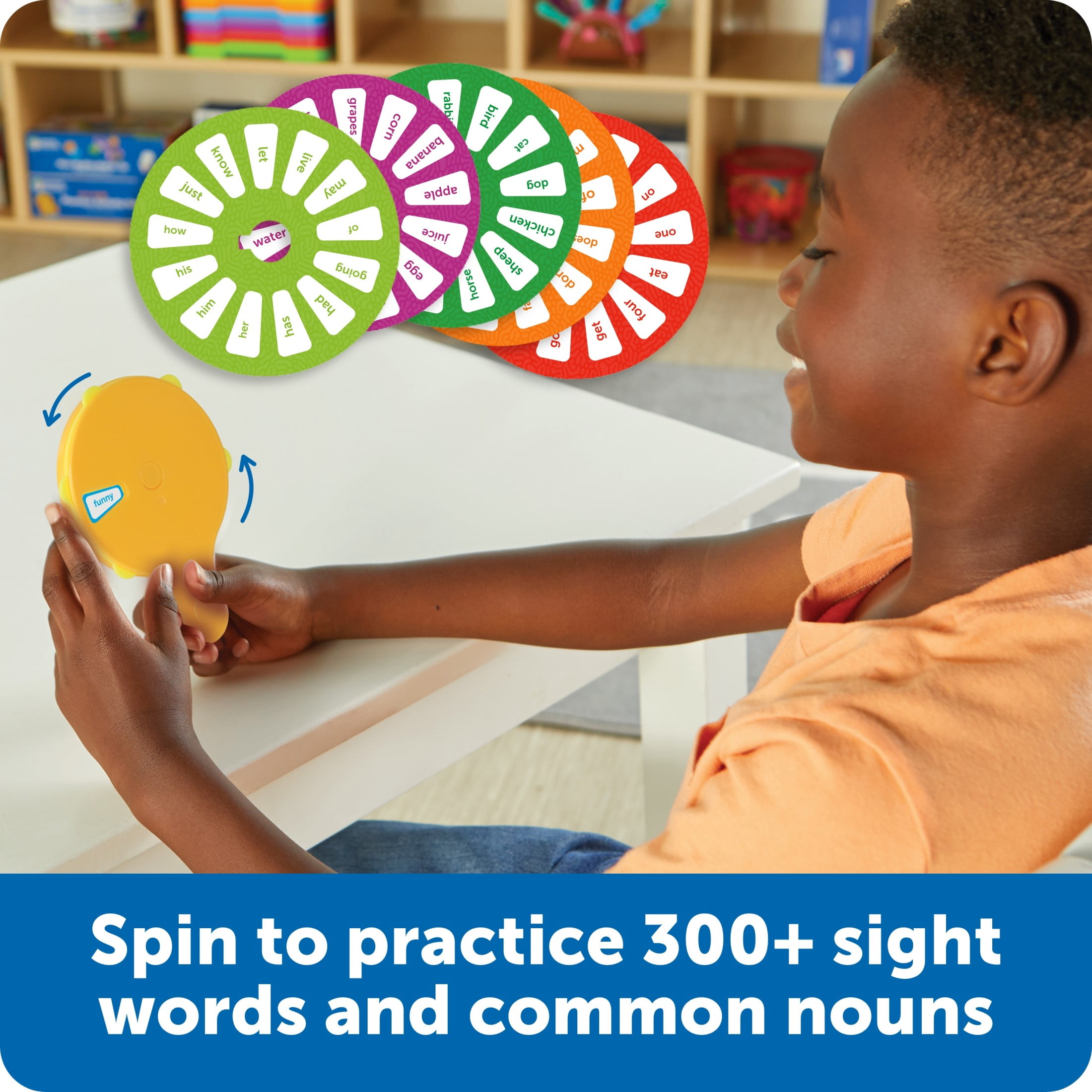Learning Resources Skill Builders! Sight Words Quiz Wheel, Reading Games, Ages 5+