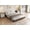 Walnut, variant on JustSmart Solid Wood Platform Bed Frame, Minimalist Floor-Standing Design with Sturdy Slats, No Box Spring Needed, Easy Assembly - Twin, Golden Tan Wood Color