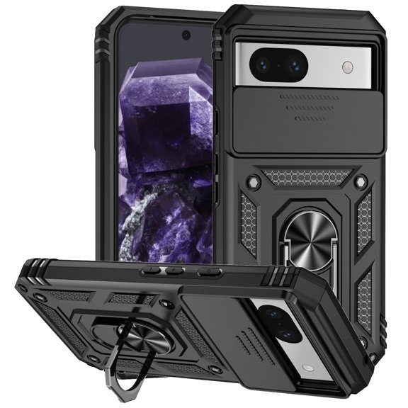 Fashion Case with Holder Stander Kickstand Drop Resistant Shockproof Case For Google Pixel 8A
